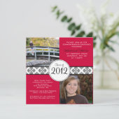 Faire-part de diplômes d'Carré classique (Debout devant)