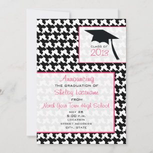 Faire-part de diplômes de Houndstooth 2013