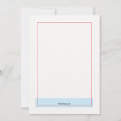 Faire-part de don de sang (Dos)