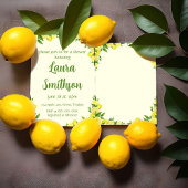 Faire-Part de douche de Cadre de Verdure de Citron