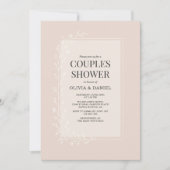 Faire-part de douche de couples floral botanique r (Devant)