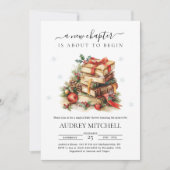 Faire-part de douche de livre de Noël (Devant)