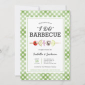 Faire-part de douche de mariage rustique barbecue (Devant)