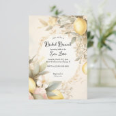 Faire-part de douche de mariée au citron Les citro (Debout devant)
