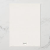 Faire-part de douche de mariée avec bordure botani (Verso)