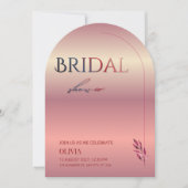 Faire-part de douche de mariée Elegant Arch | Modi (Devant)