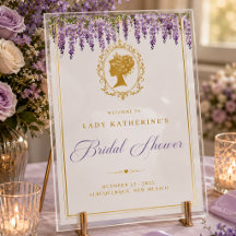 Faire-part de douche nuptiale florale de l'ère Rég