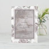 Faire-part de douche nuptiale rose rose (Debout devant)