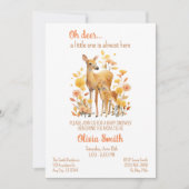 Faire-part de douche pour bébé «Oh Deer All in One (Devant)