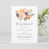 Faire-part de Elopement Rustique Earth Florals (Debout devant)