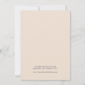 Faire-part de Elopement Rustique Earth Florals (Dos)