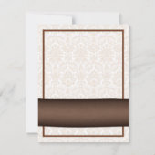 Faire-part de faire-part de mariage avec motif flo (Dos)