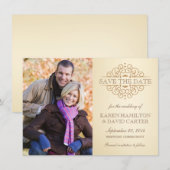 Faire-part de faire-part de mariage élégants de st (Devant / Derrière)