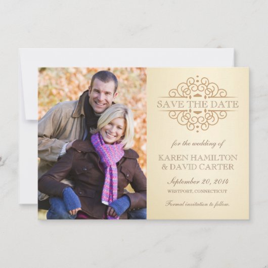 Faire-part de faire-part de mariage élégants de st (Devant)