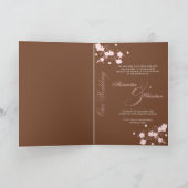 Faire-part de Faire-part de mariage en fleurs rose (Intérieur)