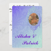 Faire-part de Faire-part de mariage Turquoise pour (Devant / Derrière)