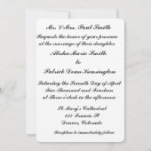 Faire-part de Faire-part de mariage Turquoise pour (Dos)