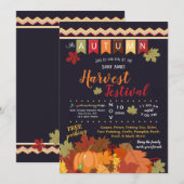 Faire-part de festival d'automne (Devant / Derrière)