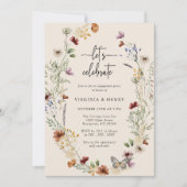 Faire-part de fête de fiançailles Boho (Devant)