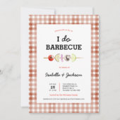 Faire-part de Fête de Mariage BBQ I DO (Devant)
