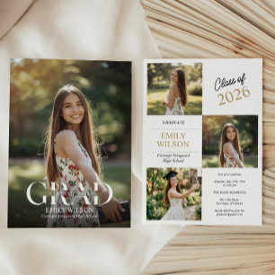 Faire-Part de Fête de Remise des Diplômes avec Pho