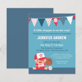 Faire-part de Fête Prénatale de Bébé Garçon de Spo (Devant / Derrière)