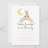 Faire-Part de Fête Prénatale pour Bébé 'Some Bunny (Devant)
