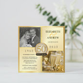 Faire-part de fête surprise pour les 50 ans d'anni (Debout devant)