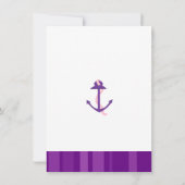 Faire-part de fiançailles Anchor Violet (Dos)