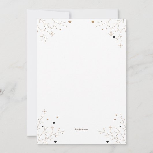 Faire-part de fiançailles Art déco (Dos)