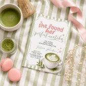 Faire-part de fiançailles au matcha Thé vert