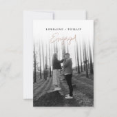 Faire-part de fiançailles avec photo à dégradé mod (Devant)