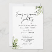 Faire-Part de Fiançailles avec Photo et Écriture F (Devant)