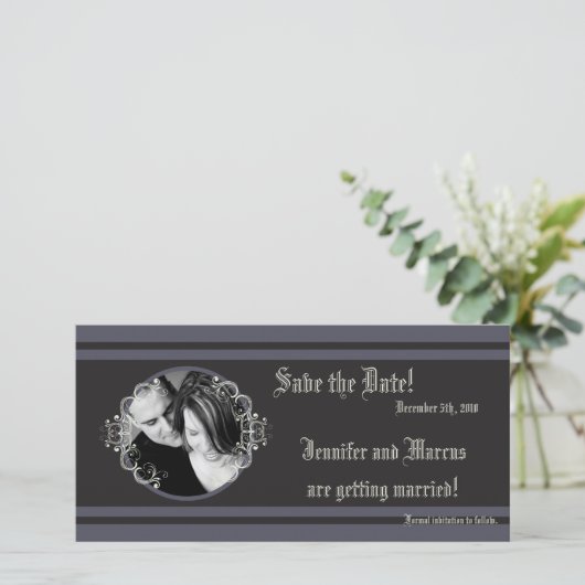 faire-part de Fiançailles d'affaires de Cravate no (Debout devant)