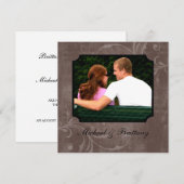 Faire-part de fiançailles de mariage avec accent s (Devant / Derrière)