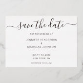 Faire-Part de Fiançailles de Mariage avec Photo et (Verso)