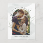 Faire-part de fiançailles de photographie botaniqu (Devant)