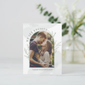Faire-part de fiançailles de photographie botaniqu (Debout devant)