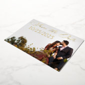 Faire-part de fiançailles en feuille d'or (Rotation)