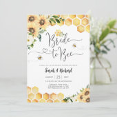 Faire-part de Fiançailles en Thème d'Abeille (Debout devant)