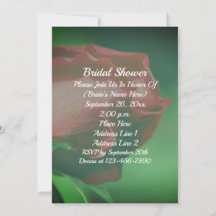Faire-part de Fiançailles Floral Bouquet de Roses
