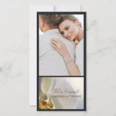 Faire-part de fiançailles Orchid Elegance Mariage (Devant)