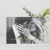 Faire-part de Fiançailles photo Mariage (Debout devant)