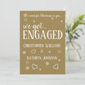 Faire-part de fiançailles pour Noël (Debout devant)