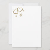 Faire-part de fiançailles pour Noël (Dos)