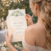 Faire-part de fiançailles Romance Ivory Gold