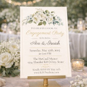 Faire-part de fiançailles Romance Ivory Gold
