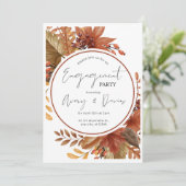 Faire-Part de Fiançailles Rustique, Imprimable (Debout devant)