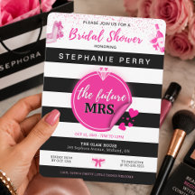 Faire-part de Fiançailles sur le thème de Sephora