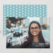 faire-part de fin d'études 2025 avec photo (Devant / Derrière)